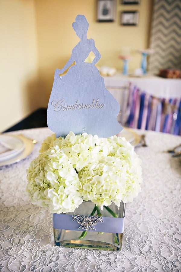 Cinderella Flower Centerpiece | Cinderella Party Ideas