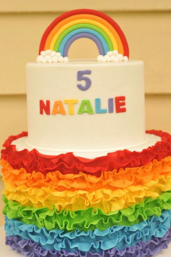 Rainbow Cake | Rainbow Party Ideas