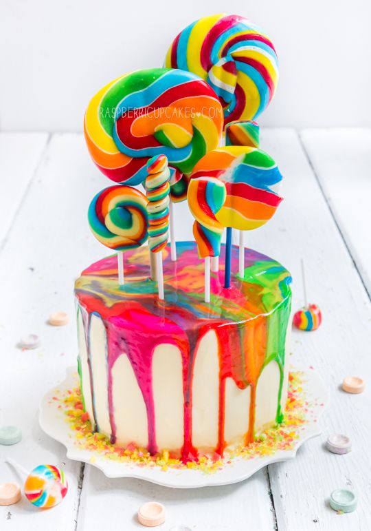 Rainbow Swirl Cake | Rainbow Party Ideas