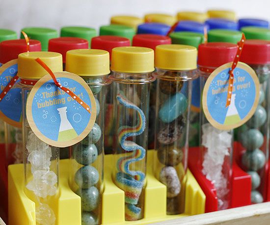 Candy Test Tube Favors | Mad Scientist Party Ideas