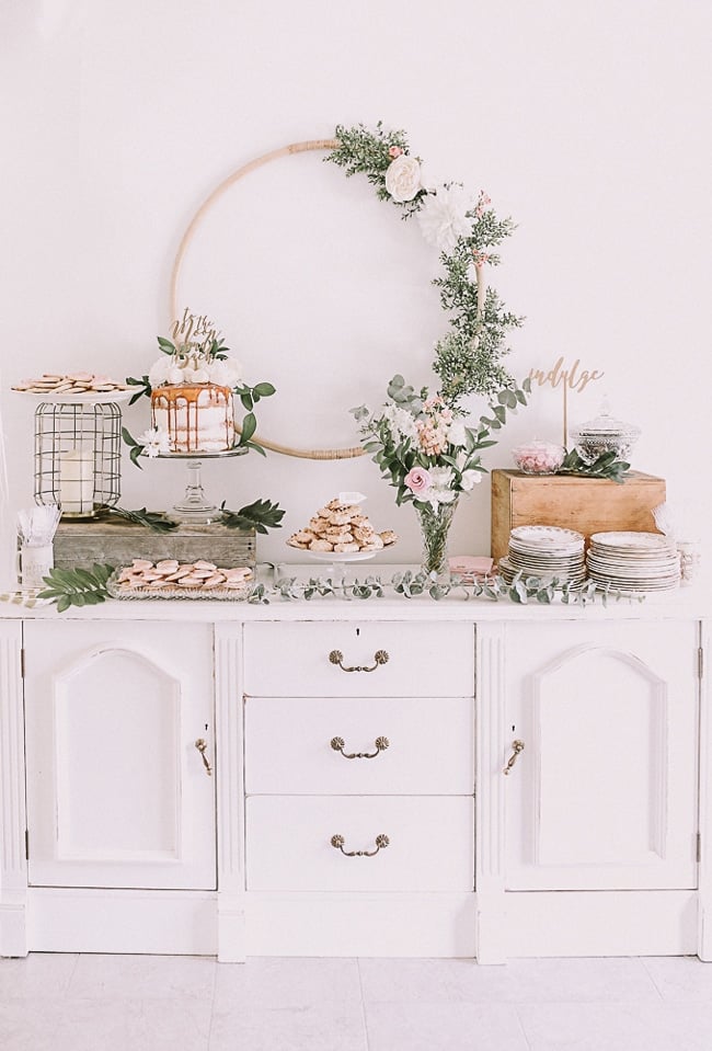 Love You To The Moon and Back Baby Shower Dessert Table featured on Pretty My Party