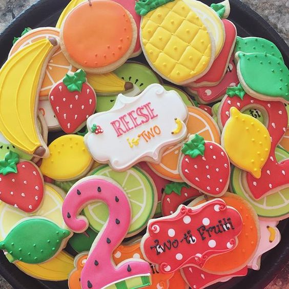 Tutti Frutti Cookies | Tutti Frutti Party Ideas