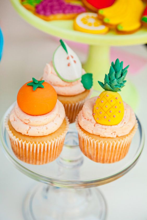 Tutti Frutti Cupcakes | Tutti Frutti Party Ideas