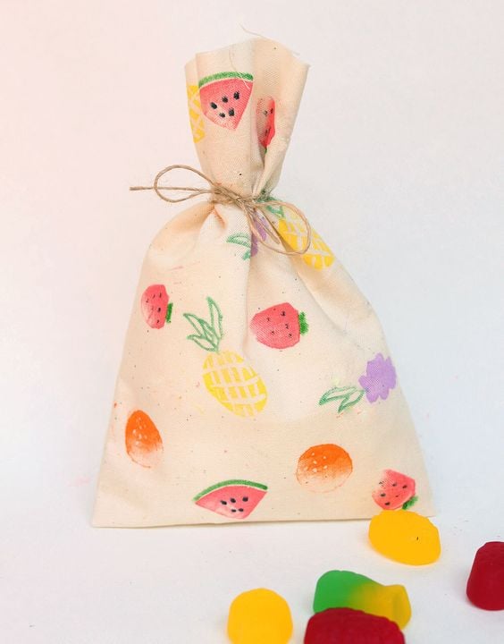 Tutti Frutti Favor Bags | Tutti Frutti Party Ideas