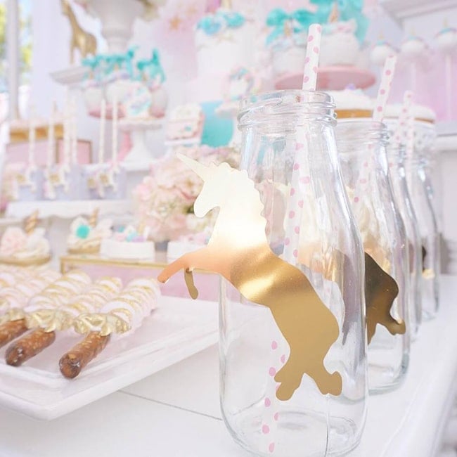 Pretty Pastel Unicorn Birthday Party featured on Pretty My Party