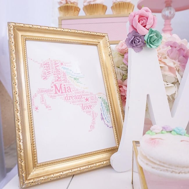 Pretty Pastel Unicorn Birthday Party featured on Pretty My Party
