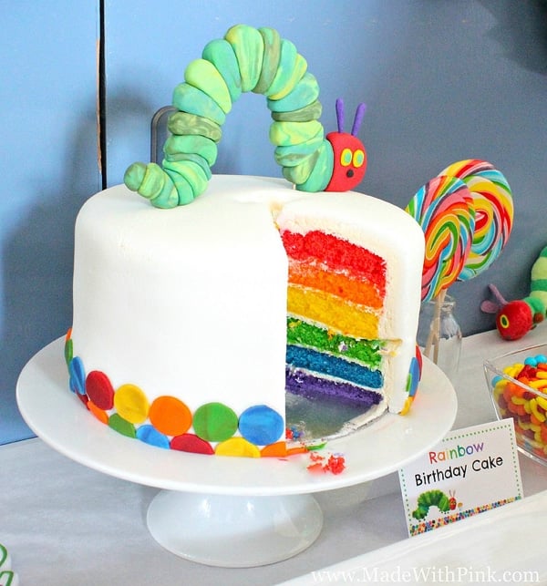 Very Hungry Caterpillar Birthday Cake | Very Hungry Caterpillar Party Ideas