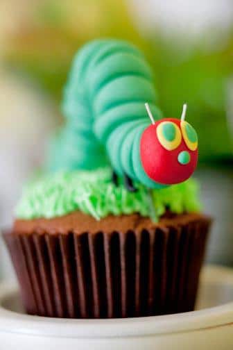 Very Hungry Caterpillar Cupcake | Very Hungry Caterpillar Party Ideas