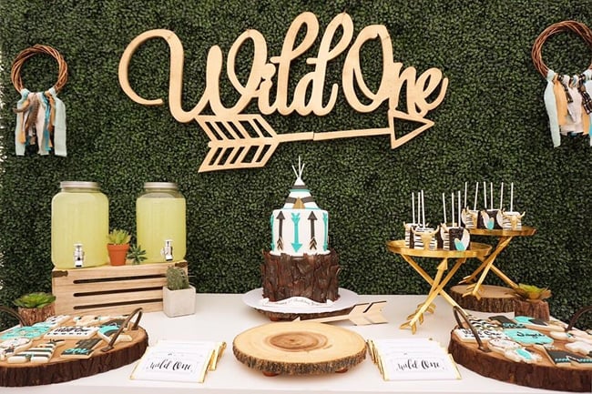 Wild One Themed Birthday Party featured on Pretty My Party
