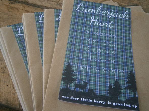 Lumberjack Scavenger Hunt | Lumberjack Party Ideas