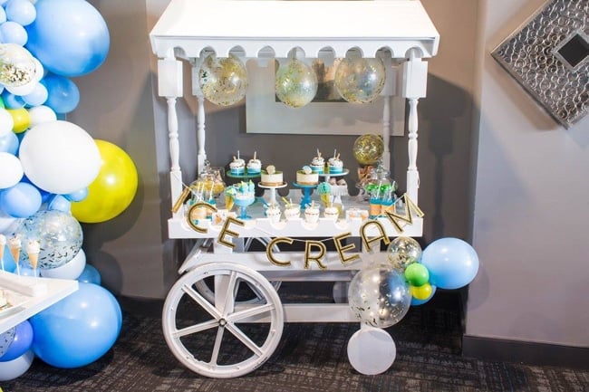 Boys Ice Cream Party Cart