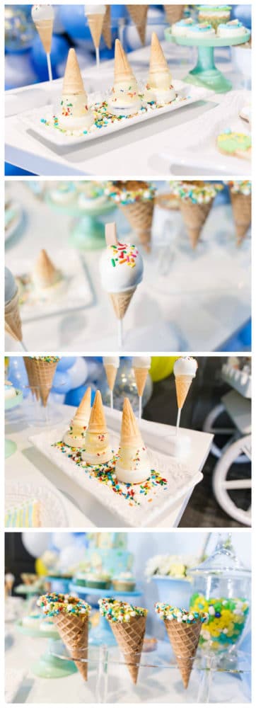 Boys Ice Cream Party Desserts