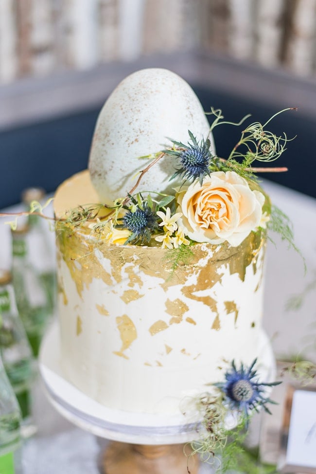 Little Bird Themed Baby Shower Cake 