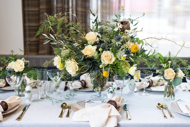 Little Bird Themed Baby Shower Centerpiece