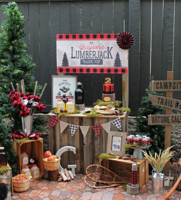 Little Lumberjack 3rd Birthday Party | Lumberjack Party Ideas