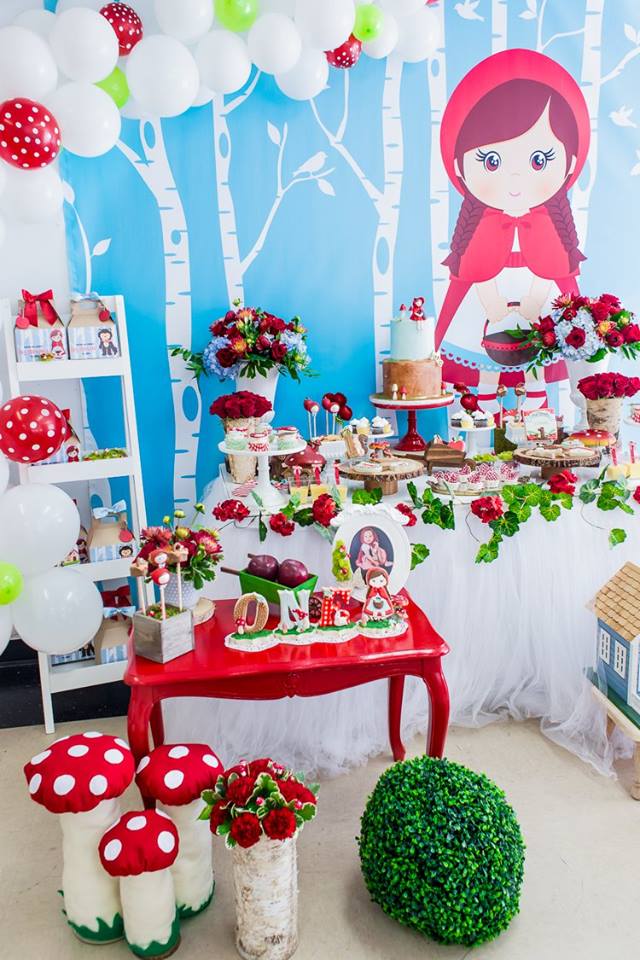 Adorable Little Red Riding Hood Birthday Party