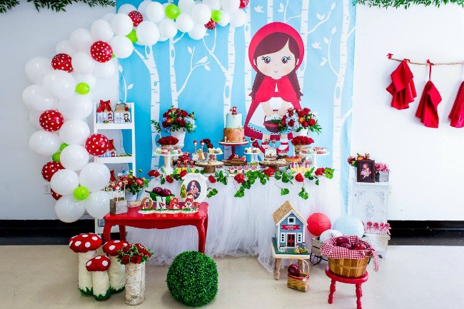 Adorable Little Red Riding Hood Birthday Party