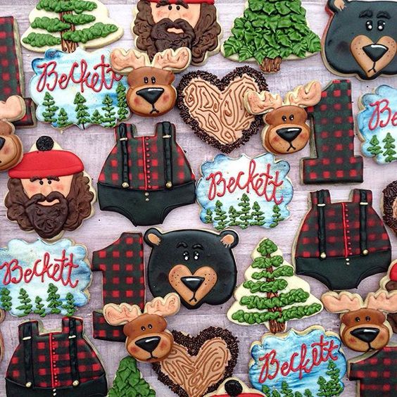 Lumberjack Party Cookies | Lumberjack Party Ideas