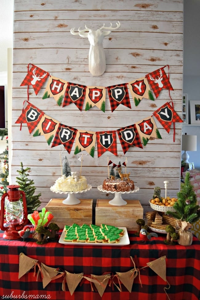 Lumberjack Party Dessert Table | Lumberjack Party Ideas