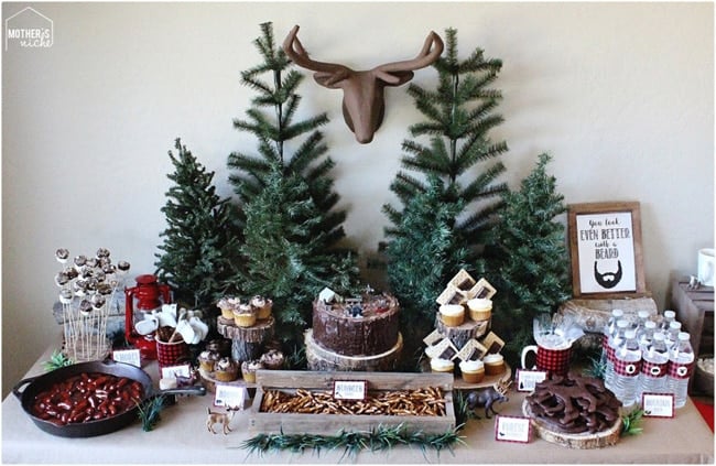 Lumberjack Party Dessert Table | Lumberjack Party Ideas