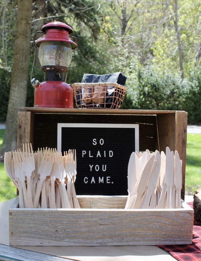 So Plaid You Came Sign | Lumberjack Party Ideas