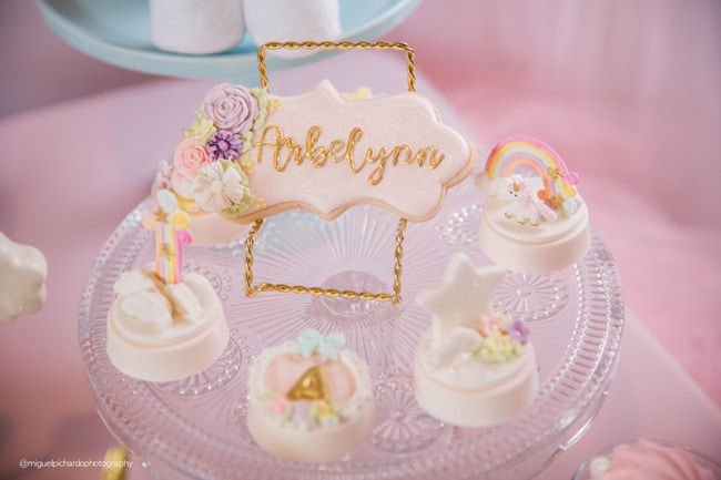Baby Unicorn Themed First Birthday Party on Pretty My Party