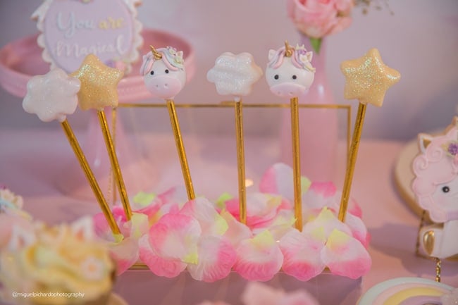 Baby Unicorn Themed First Birthday Party on Pretty My Party