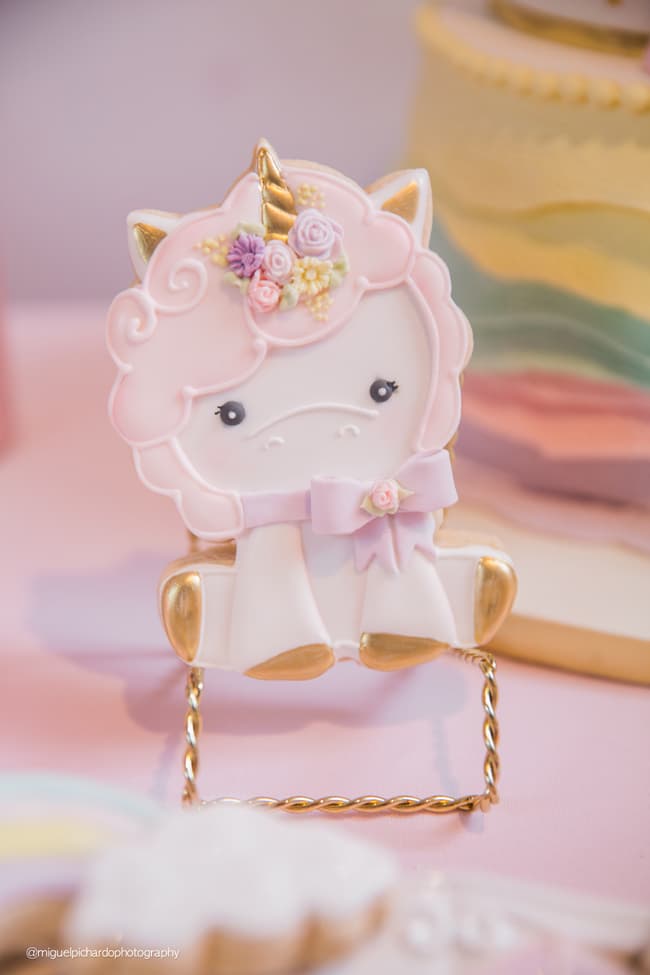 Baby Unicorn Themed First Birthday Party on Pretty My Party