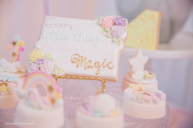 Baby Unicorn Themed First Birthday Party on Pretty My Party