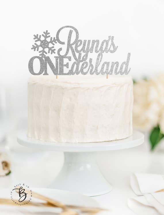 ONEderland Cake Topper | Winter Wonderland Party Ideas