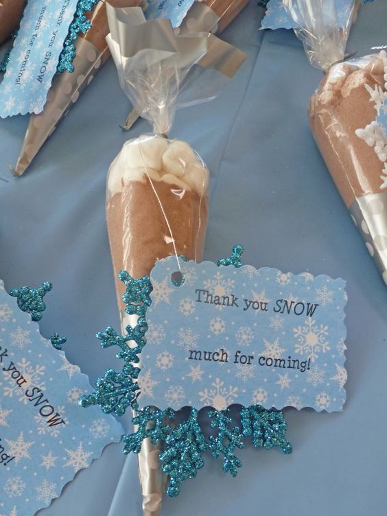 Hot Chocolate Party Favors | Winter Wonderland Party Ideas