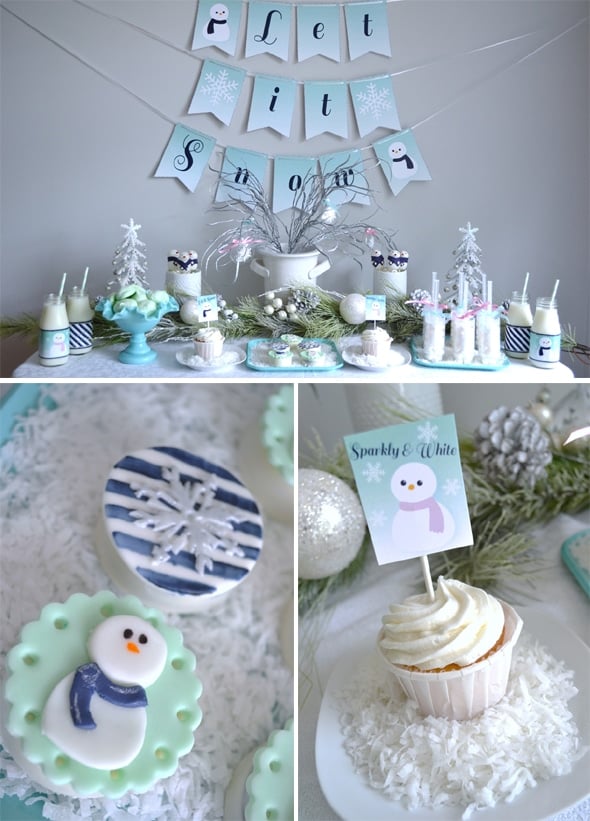 Winter Wonderland Dessert Table | Winter Wonderland Party Ideas