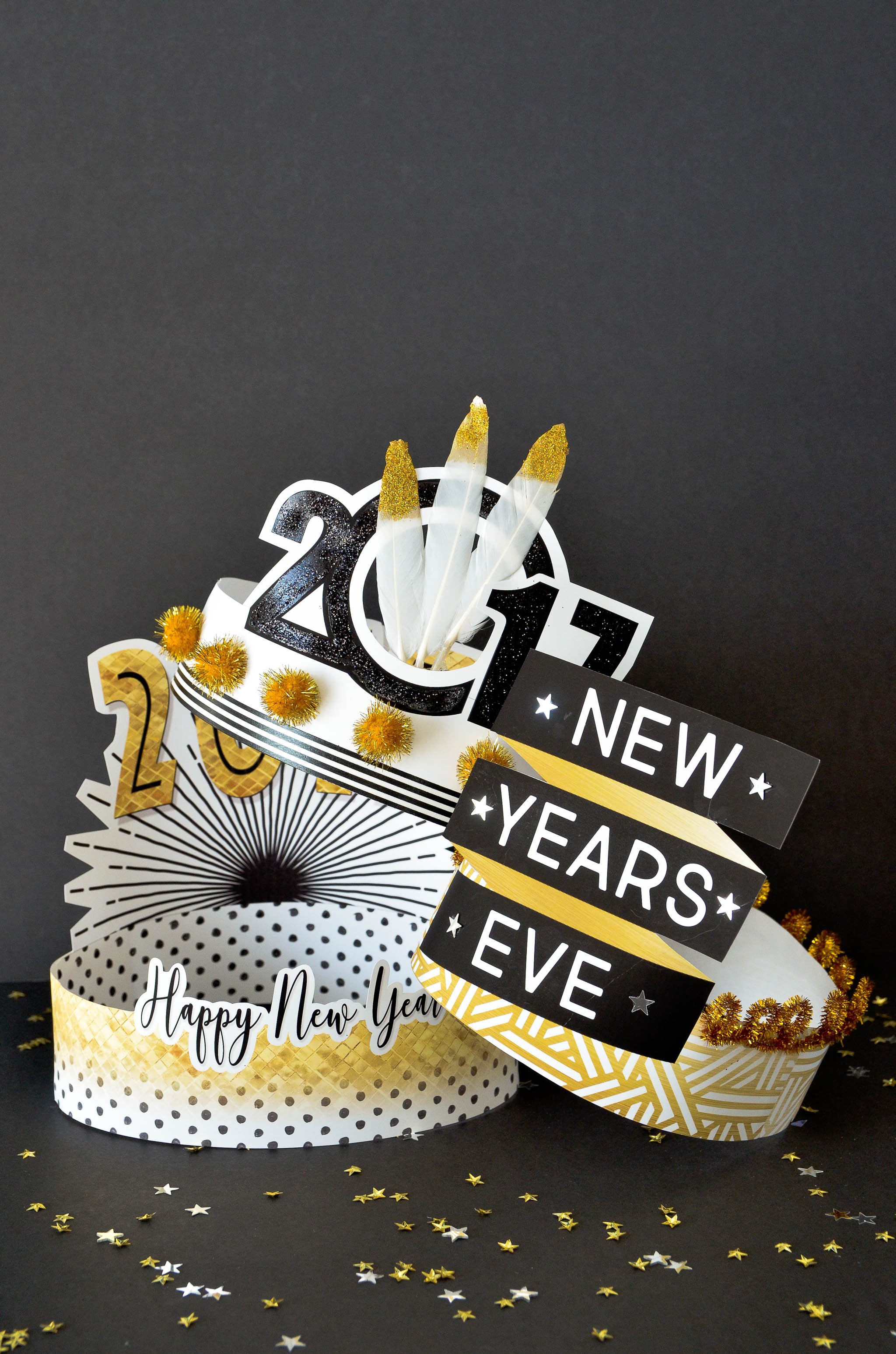 New Year's Eve Headbands & Free Printables