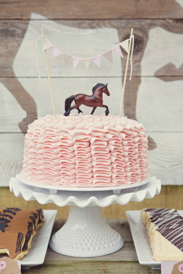 Pink Pony Birthday Cake