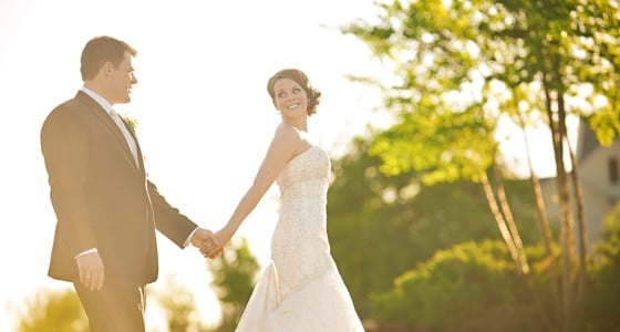 Elegant Pink and Gold Wedding