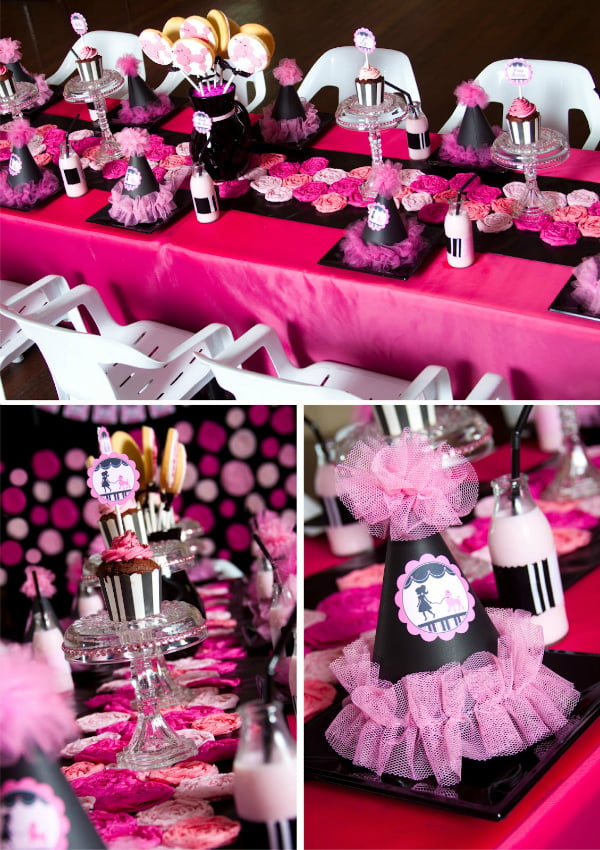 Pink Poodle Party able Decorations