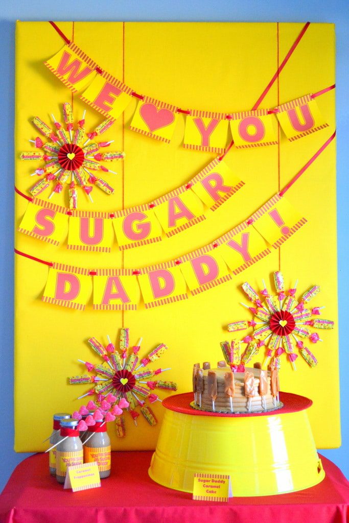 Sugar Daddy themed Father's Day Party