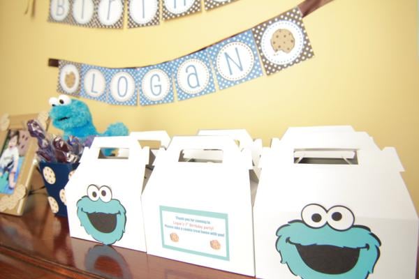 Cookie Monster Party Favor Boxes