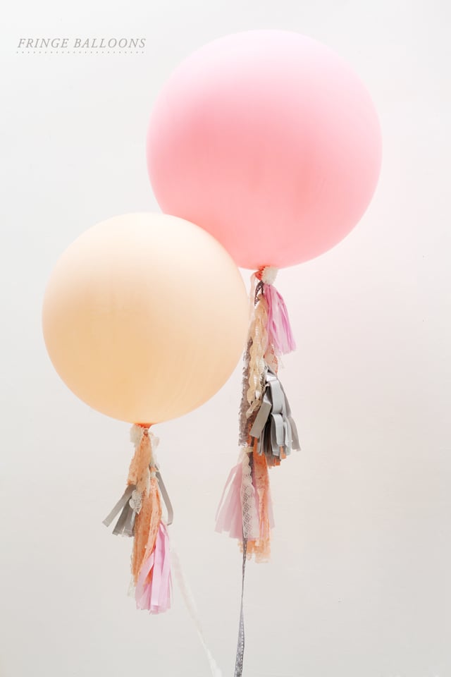 Pastel Rainbow Confetti Balloon DIY Tassels