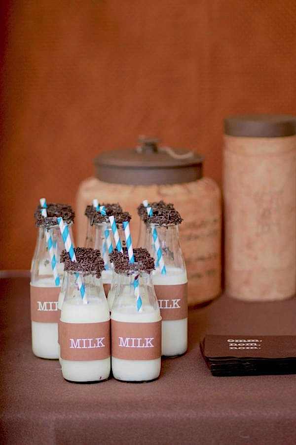 Milk With Chocolate Sprinkles