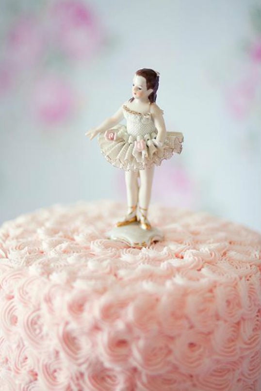 Vintage Ballerina Cake Topper