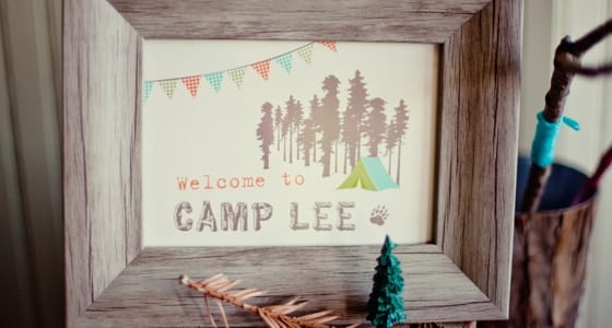 Camping Inspired Baby Shower