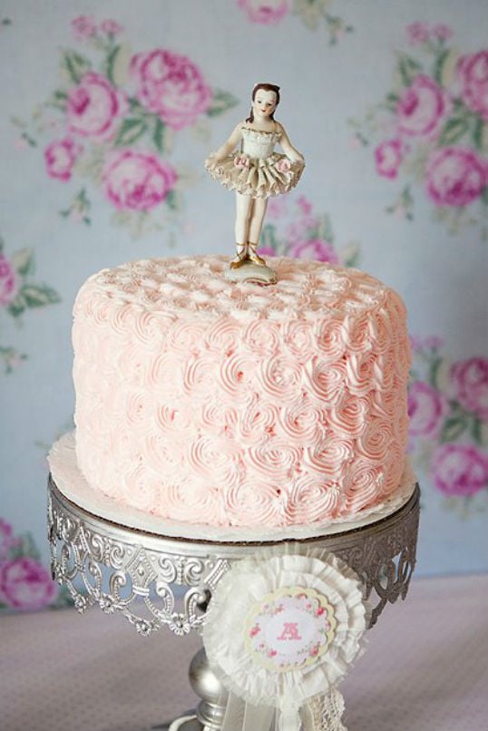 Pink Ballerina Birthday Cake
