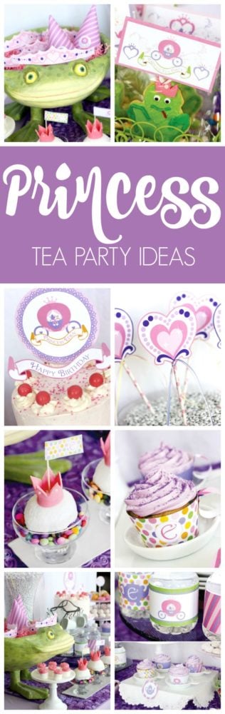 Purple Princess Tea Party featured on Pretty My Party