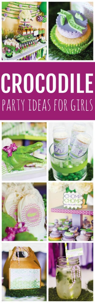 Purple Polka Dot Croc Party featured on Pretty My Party