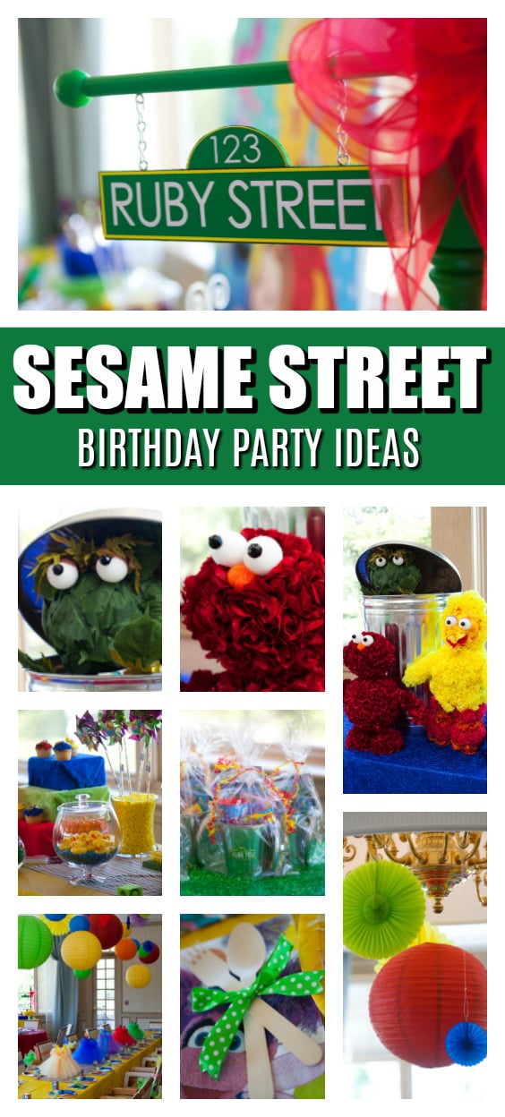 Sesame Street Birthday Party on Pretty My Party