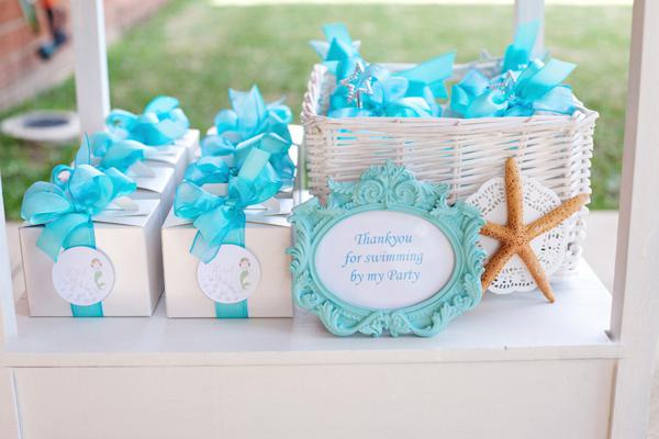 Mermaid Under the Sea Party Favors