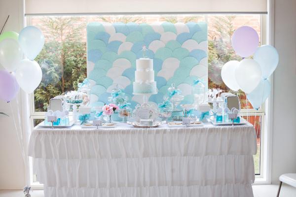 Mermaid Under the Sea Party Table Mermaid Under the Sea Party Table