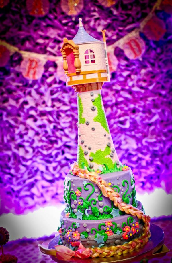 Tangled Tower Birthday Cake