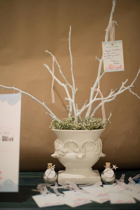 Cinderella Birthday Wishing Tree Idea